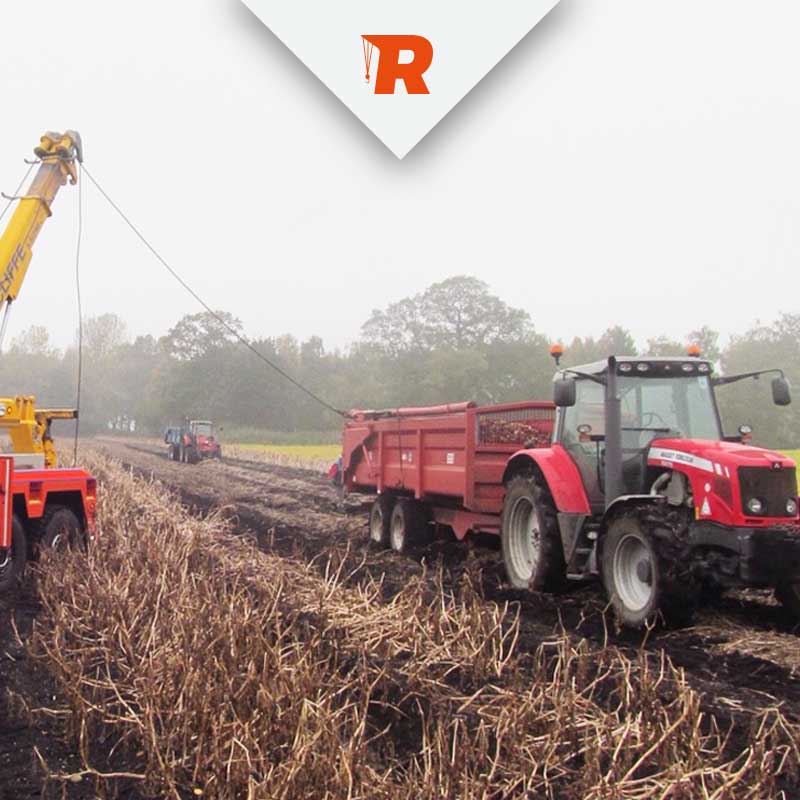 Agricultural Vehicle Recovery from Ratcliffe Cambridgeshire
